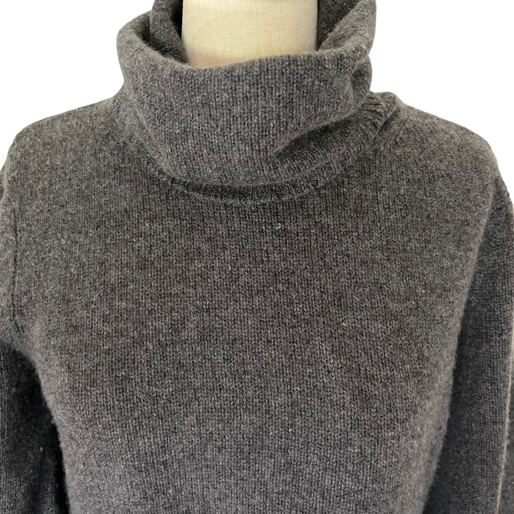 Talbots Pure Cashmere Sweater Gray Petites Size Small